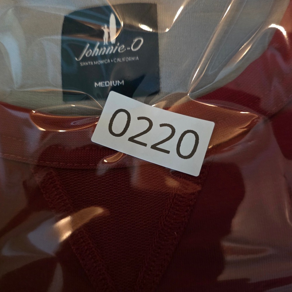 JOHNNIE-O CREWNECK MENS MEDIUM RED PERFORMANCE SWEATSHIRT WILLARD DRIRELEASE NEW - Picture 16 of 16